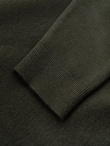 Men's knitted half turtleneck with viscose - dark olive V5 OM-SWTN-0125 
