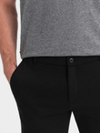 Men's SLIM FIT shorts in structured knit fabric - black V2 OM-SRCS-0126