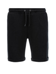 Men's knit shorts with elastic waistband - black V2 OM-SRCS-0107