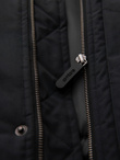 Klasyczna długa męska kurtka typu parka – czarna V6 OM-JAPJ-0313