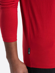 Longsleeve męski BASIC z okrągłym dekoltem - czerwony V5 OM-LSBL-0106