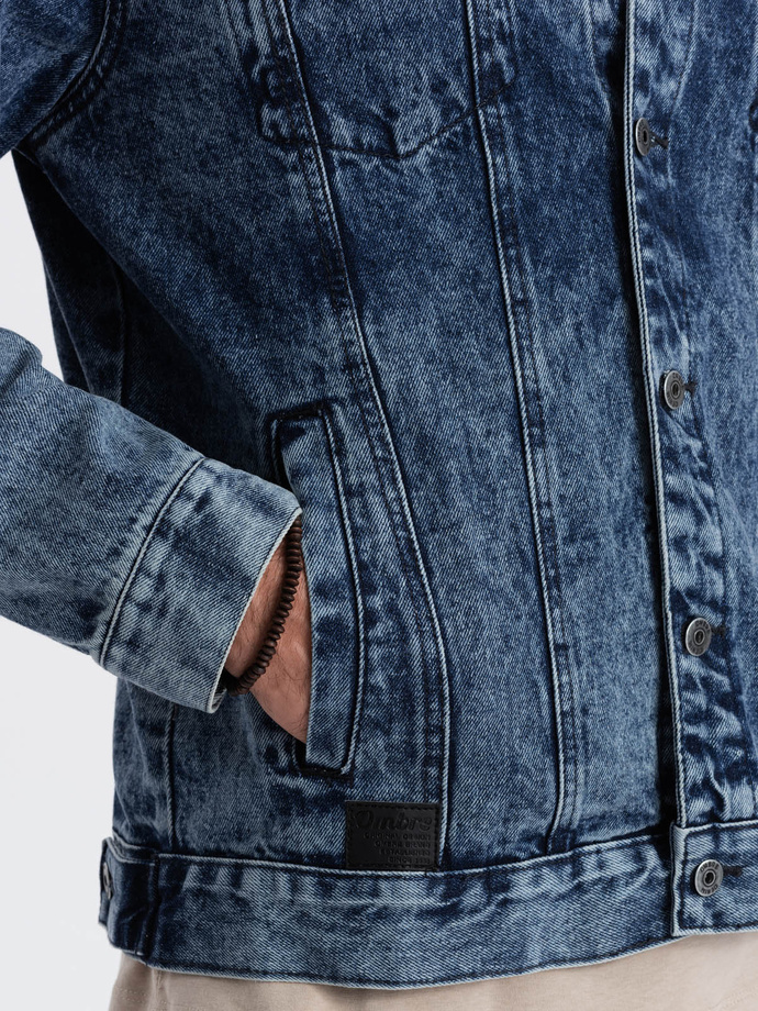 Men's denim katana jacket - denim V4 OM-JADJ-0123