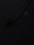 Men's SLIM FIT longsleeve with elastane and print - black V1 OM-LSBC-0124 