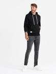 Dopasowane jeansowe męskie spodnie SLIM FIT z elastanem – grafitowe V3 OM-PADP-0214