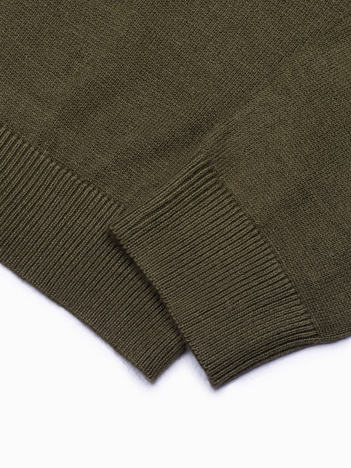 Men's sweater - dark olive V7 E178