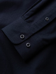 Men's cotton oxford shirt with REGULAR pocket - navy blue V5 OM-SHOS-0108
