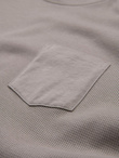 Men's longsleeve with "waffle" texture - ash V7 OM-LSCL-0109