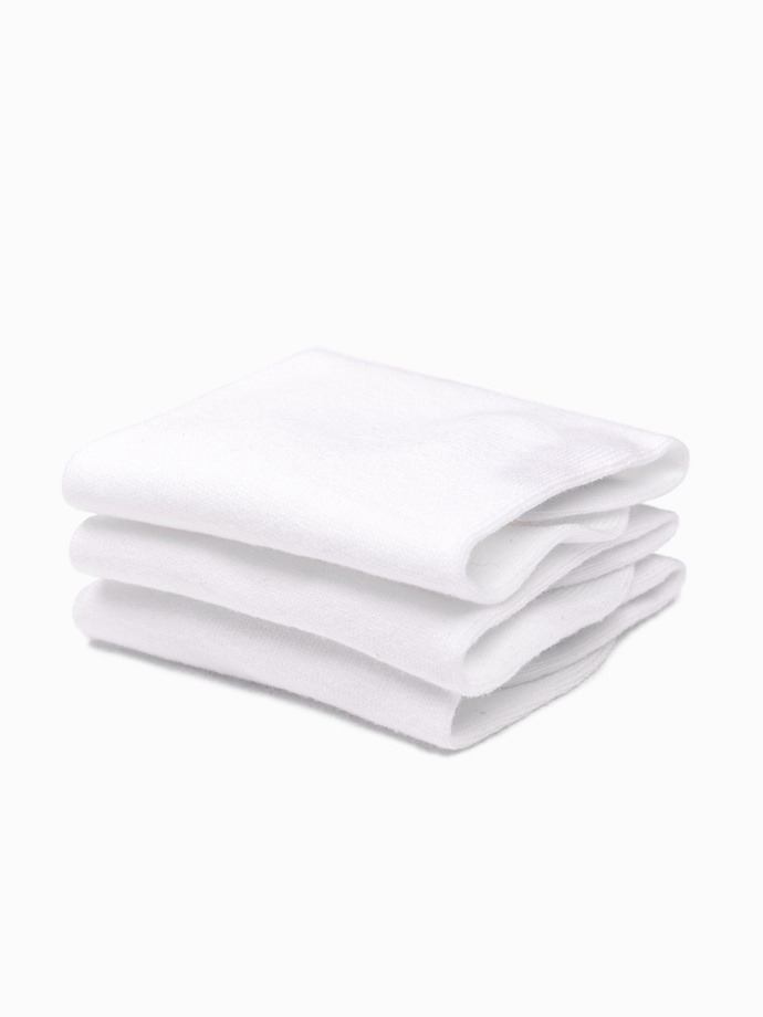 Skarpety męskie stopki 3-pak - białe V4 OM-SOSS-0102