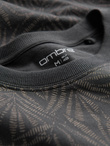 Men's full-print t-shirt in palm leaves - graphite V4 OM-TSFP-0182