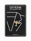 Decorative metal clothes pin small plane - gold V1 OU-ACPN-0117 