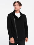 Rozpinana bluza męska ze stójką LONDON - czarna B1362