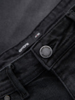 Men's classic cut denim shorts - black V4 OM-SRDS-0171