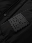 Men's quilted jacket with jacket cut - black V3 OM-JALP-0188