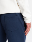 CARROT men's structured knit sweatpants - dark blue V5 OM-PASK-0143