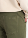 Men's JOGGERS pants with cargo pockets - olive V18 P886