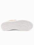 Buty męskie sneakersy z łączonych materiałów - brązowe V1 OM-FOCS-0108