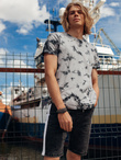 Men's denim shorts - black W363