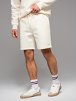 UNISEX sweatshirt + shorts set - cream V2 Z108
