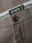 Men's REGULAR FIT chino pants with fine texture - gray V1 OM-PACP-0184