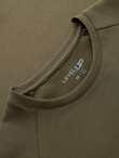 Men's SLIM FIT T-shirt with round neckline and logo - white V1 OM-TSCT-0220