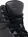 Męskie buty sneakersy z wysoką cholewką – czarne V6 OM-FOSH-0139