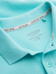 Men's BASIC single color pique knit polo shirt - mint V18 OM-POBS-0100