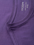 Męski klasyczny bawełniany T-shirt BASIC - fioletowy V13 OM-TSBS-0236