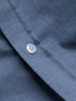 Koszula męska SLIM FIT z ozdobnej tkaniny – niebieska V1 OM-SHCS-0175
