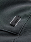 Rozpinana męska dresowa bluza BASIC – grafitowa V11 OM-SSBZ-0160