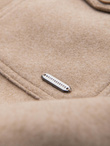 Men's lightweight fleece jacket with viscose - beige V1 OM-JANP-0199