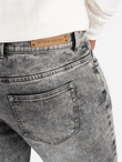 Men's denim pants STRAIGHT LEG - gray V4 OM-PADP-0133