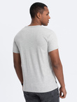Classic BASIC men's cotton T-shirt - grey V3 OM-TSBS-0146