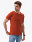 Men's plain t-shirt - brick S1182