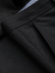 Men's classic chino pants with fine texture - black V5 OM-PACP-0188