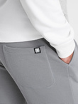 Men's ottoman fabric sweatpants - gray V5 OM-PASK-0129