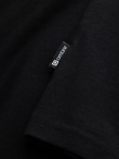 Men's V-NECK T-shirt with elastane - black V3 OM-TSCT-0106