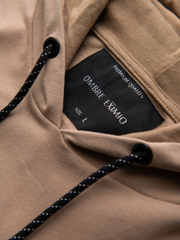 Men's sweatshirt set hoodie + sweatpants - brown V3 Z107