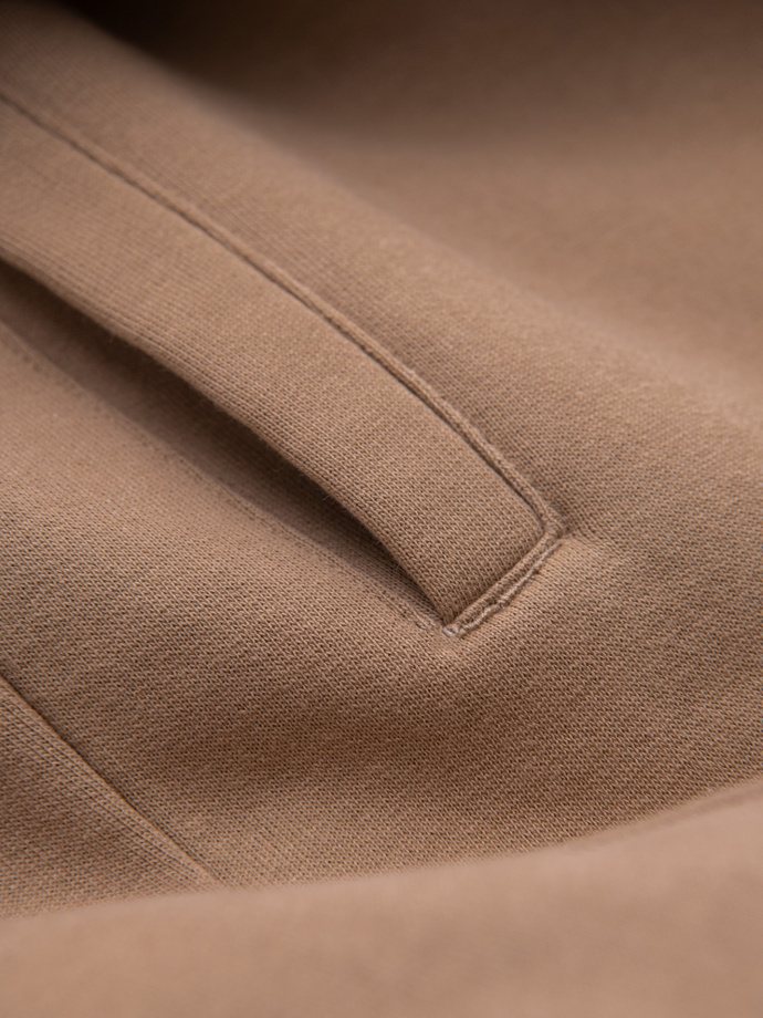 Men's jogger sweatpants - brown V2 OM-PABS-0173