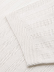 Men's openwork polo shirt with zipper at neckline - white V1 OM-POSS-0158