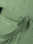 Męski bawełniany t-shirt z nadrukiem i okrągłym dekoltem – zielony V4 OM-TSFP-0186
