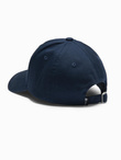 One-color men's baseball cap - navy blue V2 OM-ACCS-0105 
