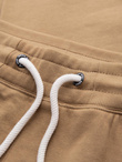Men's sweatpants with unlined leg - brown V2 OM-PABS-0206
