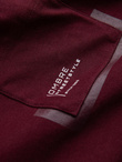 Men's cotton t-shirt with pocket print - maroon V2 OM-TSPT-0154