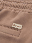Klasyczne spodnie dresowe unisex ze ściągaczami – brązowe V16 OU-PSBC-0100
