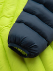 Men's quilted nylon sports style jacket - lime green V4 OM-JALP-0185