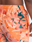 Men's swim shorts in floral motif - orange V5 OM-SRBS-0140
