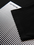 Men's cotton t-shirt with graphic print - black V2 OM-TSPT-0246