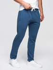 Men's sweatpants with unlined leg - dark blue V4 OM-PABS-0206