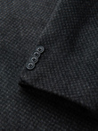 Unbuttoned men's wool blend coat - graphite V2 OM-COWC-0121