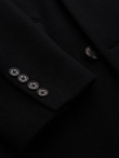 Men's coat with asymmetrical fastening and high collar - light brown V4 OM-COWC-0120